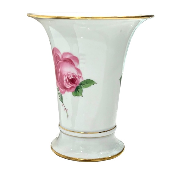 VINTAGE MEISSEN PORCELAIN ROSE VASE #Q22(6) - Picture 5 of 15